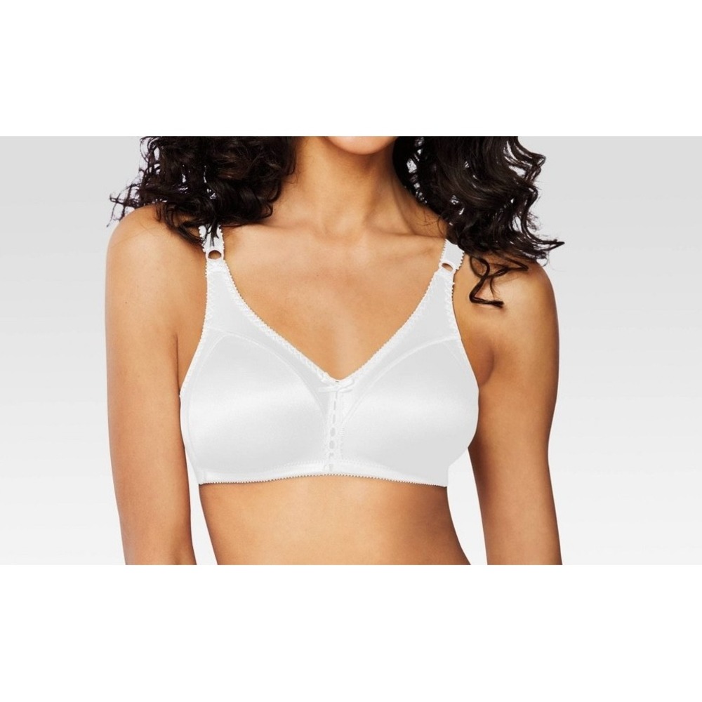 Beauty by Bali Double Support Wirefree Bra White Full Coverage 36C Classic B820